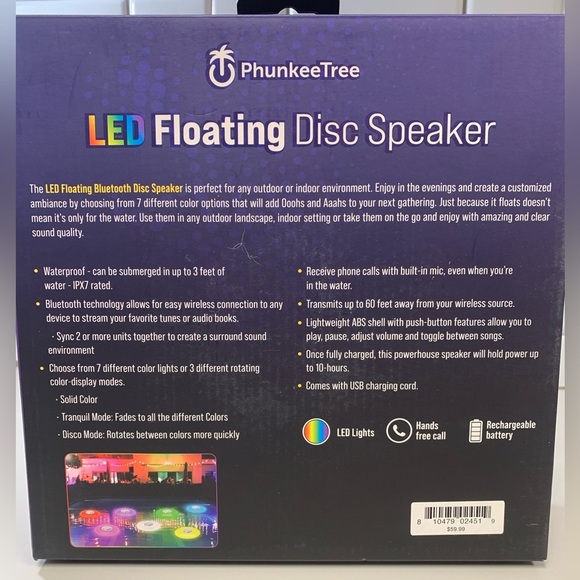 Led Floating Disc Speaker - Picture 2 of 2